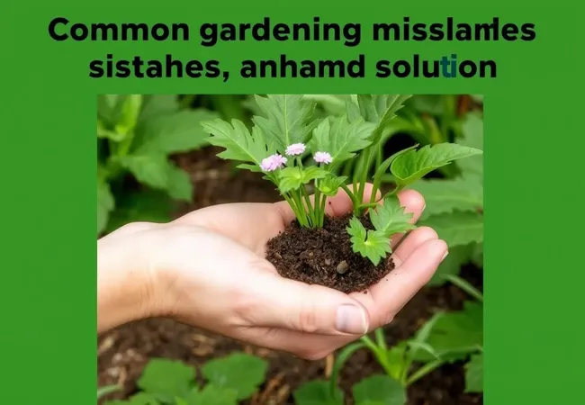 Errores de jardinería: evítalos con estos consejos Errores de jardinería: evítalos con estos consejos