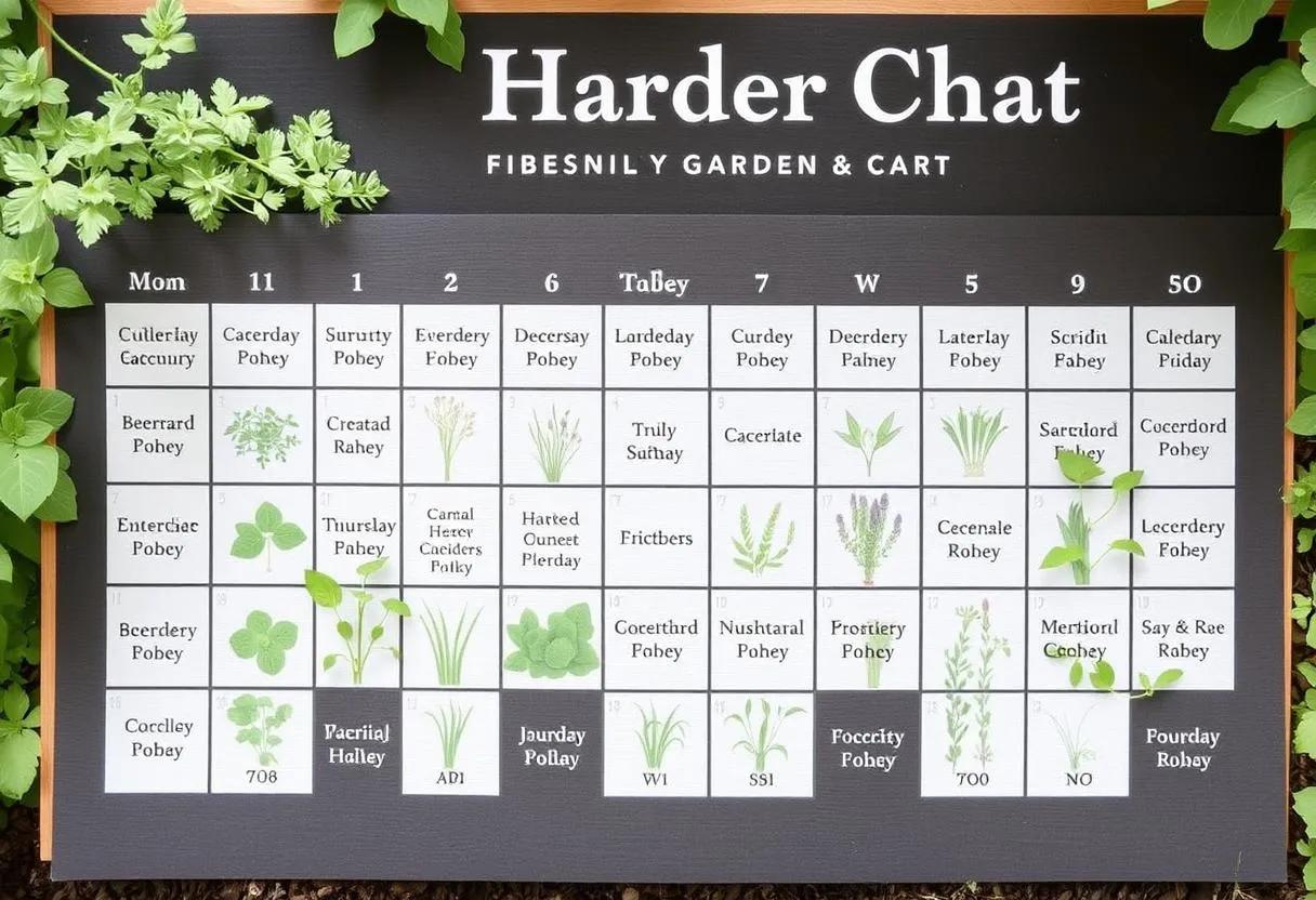 Calendario para sembrar hierbas culinarias