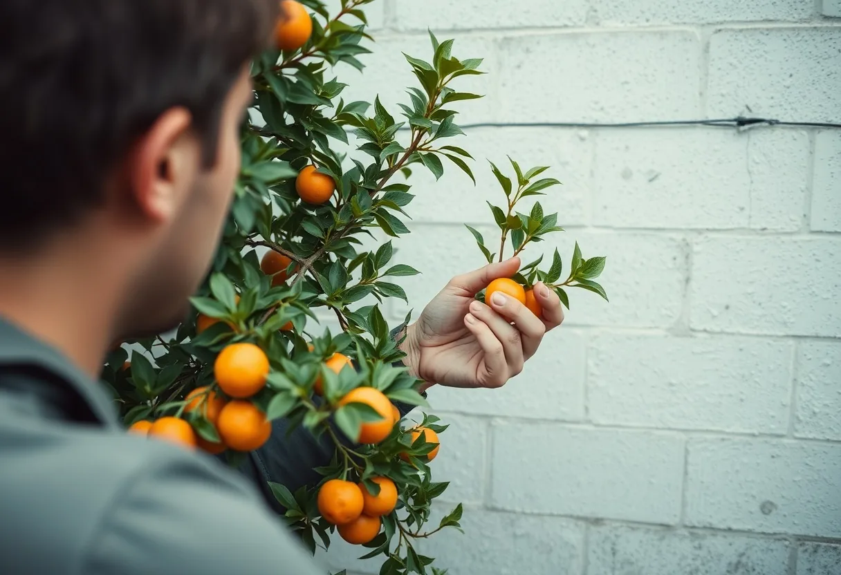 Desafíos en plantación de naranjas urbanas