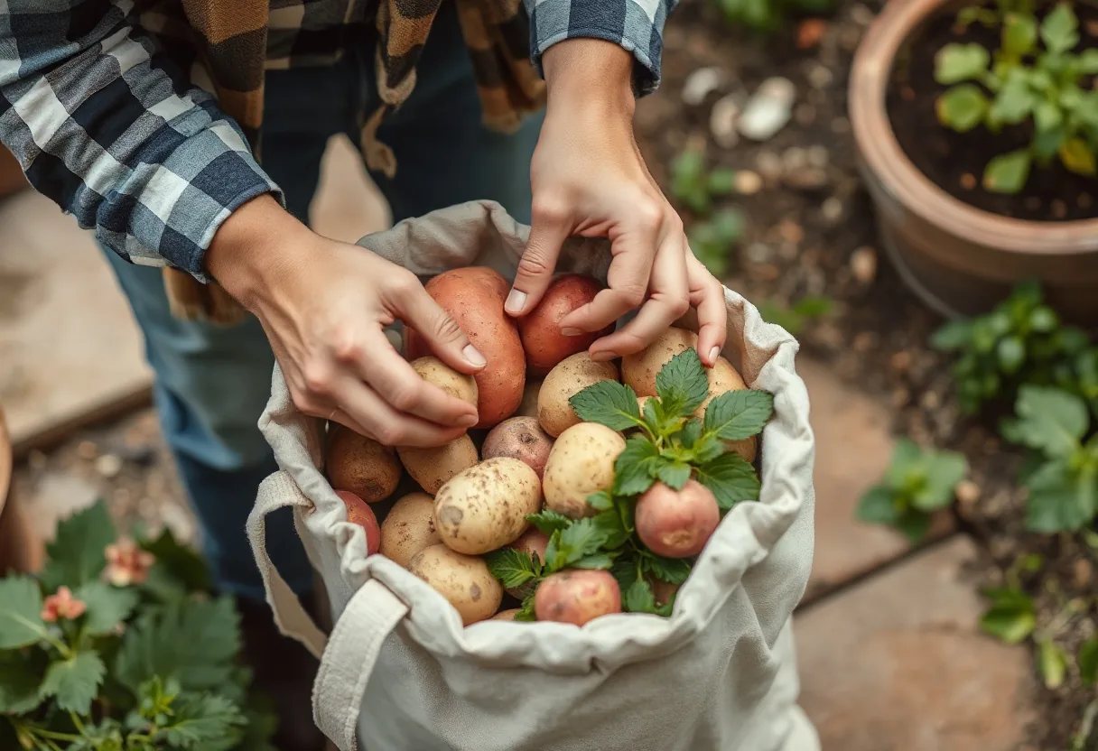 Plantación de patatas en espacios reducidos: Guía completa
