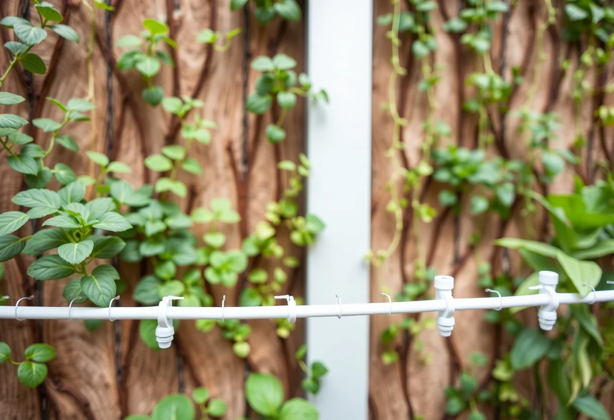 Jardines verticales con riego inteligente