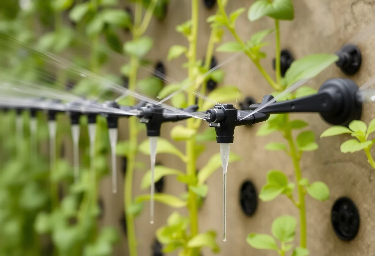 Sistemas riego jardines verticales: guía experta