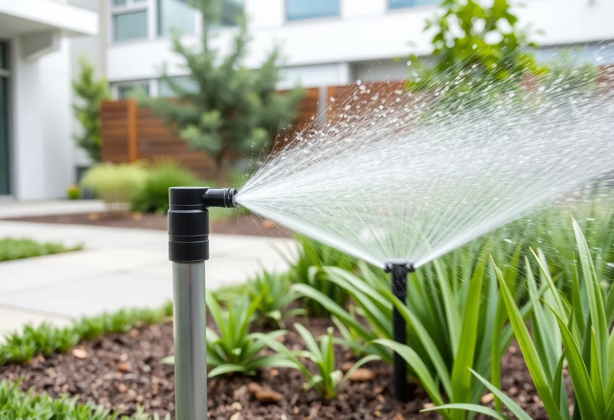 Riego inteligente para jardines modernos