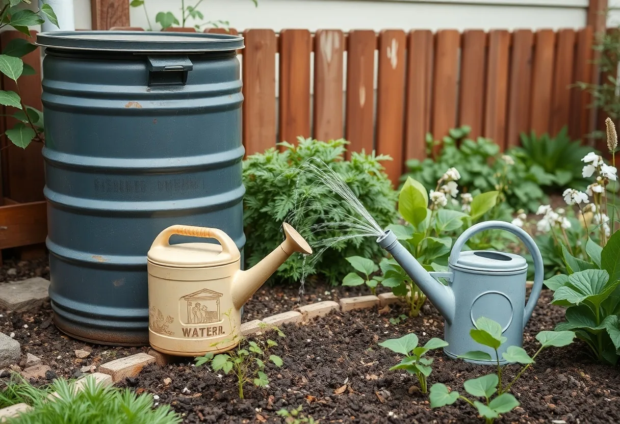 Jardinería sostenible: conservación agua